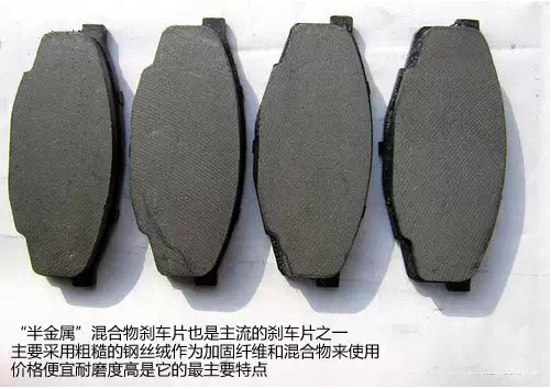 你的“半金屬”混合物剎車片是些什么貨色你知道嗎？